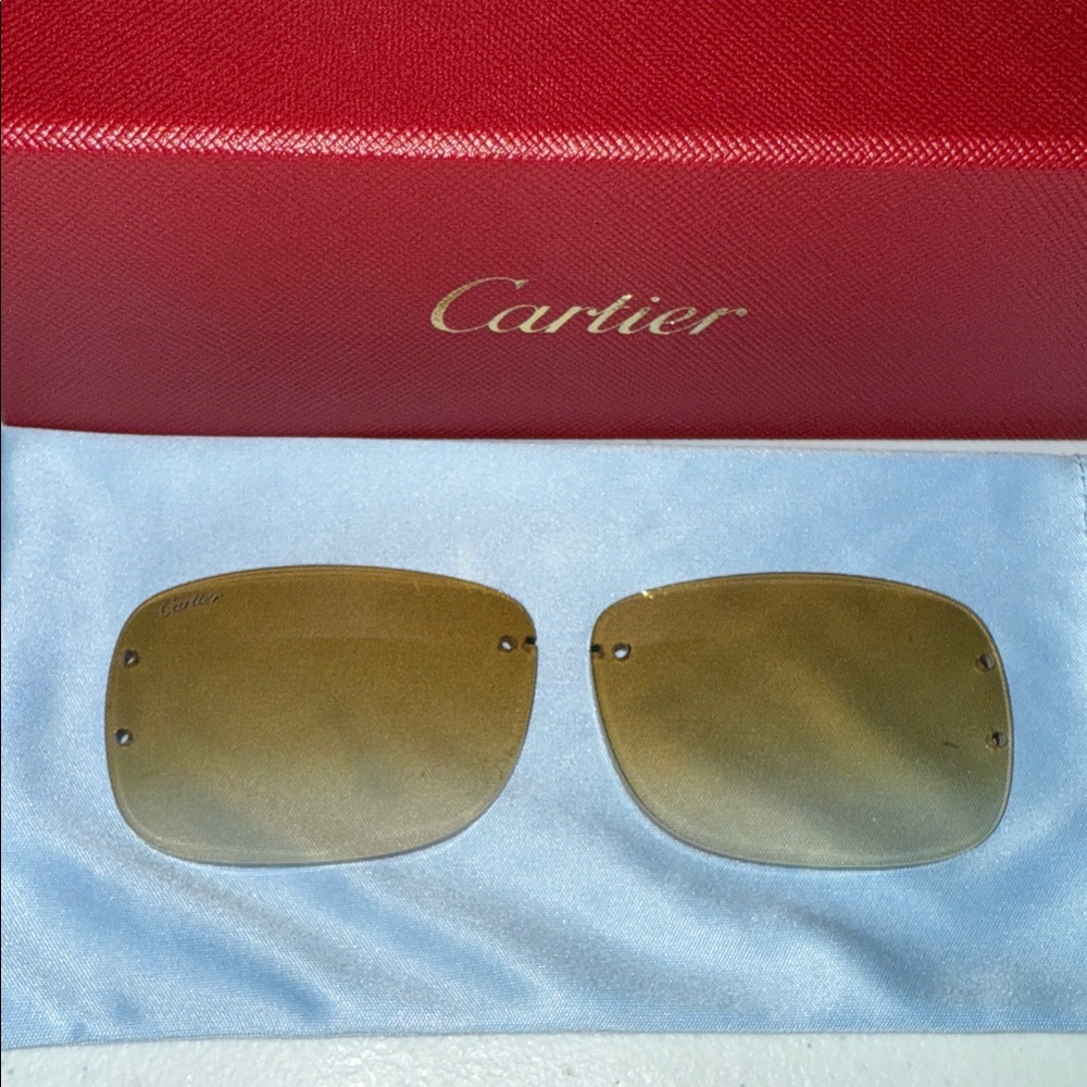 Cartier Gold-Tinted Lenses